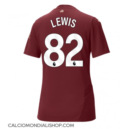 Maglie da calcio Manchester City Rico Lewis #82 Terza Maglia Femminile 2024-25 Manica Corta